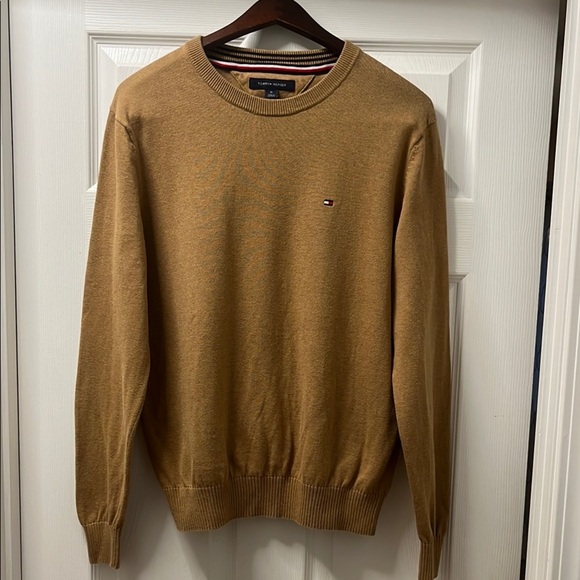 Tommy Hilfiger Men's Brown Signature Sweater size medium - Picture 2 of 10